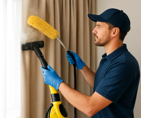 Trusted curtain steam cleaning technician Matty Curtain Cleaning donvale-vic QLD