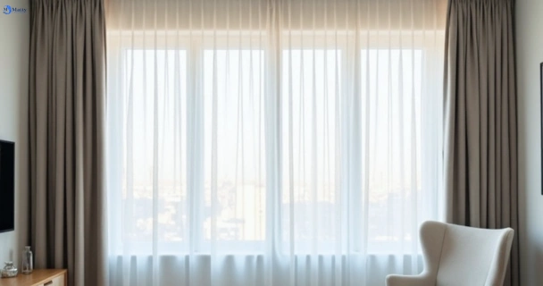 Freshly steam cleaned curtains in donvale-vic QLD